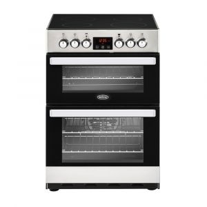 Belling BEL Cookcentre 60E SS 60cm Ceramic Double Oven Cooker Stainless Steel