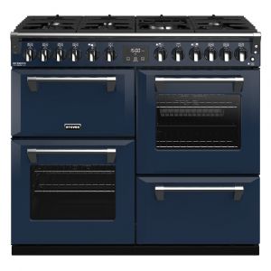 Stoves ST RICH DX S1000DF CB Mbl Richmond Deluxe 100cm Dual Fuel Range Cooker in Midnight Blue