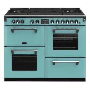 Stoves ST RICH DX S1100DF GTG CB Cbl Richmond Deluxe 110cm Dual Fuel Range Cooker in Country Blue