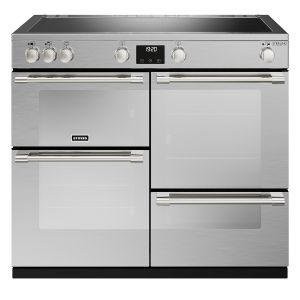 Stoves ST DX STER D1000Ei ZLS SS Sterling Deluxe 110cm Zoneless Induction Range Cooker in Stainless Steel
