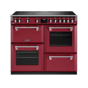 Stoves DX RICH D1000Ei RTY CRE Richmond Deluxe 100cm Induction Range Cooker in Chilli Red