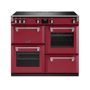 Stoves ST DX RICH D1000Ei TCH CRE Richmond Deluxe 100cm Induction Range Cooker in Chilli Red