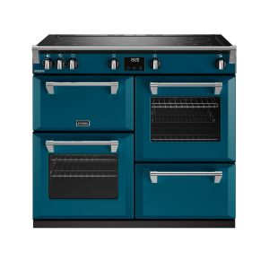 Stoves DX RICH D1000Ei TCH KTE Richmond Deluxe 100cm Induction Range Cooker in Kingfisher Teal