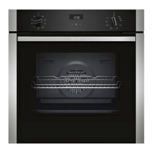 Neff B1ACE4HN0B N50 Built In CircoTherm EasyClean Single Oven in Stainless Steel