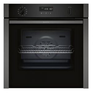 Neff B6ACH7HG0B N50 Built In Slide and Hide® Pyrolytic Single Oven in Graphite Grey