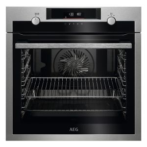 AEG BPS555060M 6000 Built In Pyrolytic SteamBake Single Oven in Stainless Steel