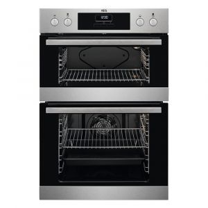 AEG DEB331010M Built In Electric SurroundCook Double Oven in Stainless Steel