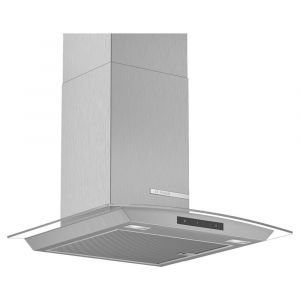 Bosch DWA66DM50B Serie 4 60cm Chimney Cooker Hood in Stainless Steel and Glass