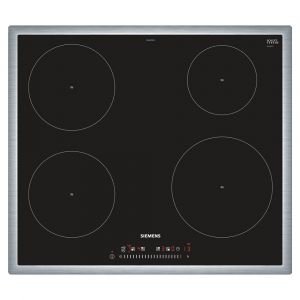 Siemens EH645FEB1E iQ100 60cm Induction Hob in Black with Stainless Steel Trim