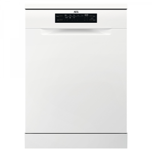 AEG FFB53617ZW 6000 SatelliteClean Freestanding Full Size AirDry Dishwasher in White