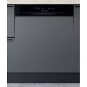 Hotpoint HBC2B19UKN Semi Integrated Full Size Dishwasher in Black
