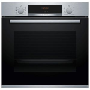 Bosch HRS534BS0B Serie 4 Built In Single Oven with Steam Function in Stainless Steel