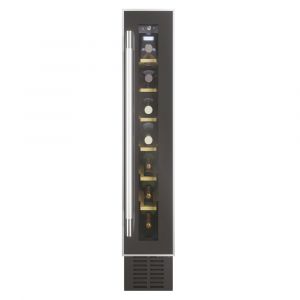 Hoover HWCB 15 UK/1 Freestanding Under Counter Wine Cooler in Black and Stainless Steel
