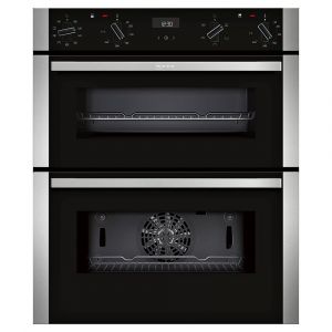 Neff J1ACE2HN0B N50 Built Under CircoTherm EasyClean Double Oven in Stainless Steel