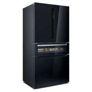 Siemens KF96RSBEA iQ700 French Door Frost Free Fridge Freezer with Wine Drawer in Black