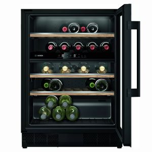Bosch KUW21AHG0G Serie 6 Freestanding 60cm Under Counter Wine Cooler in Black