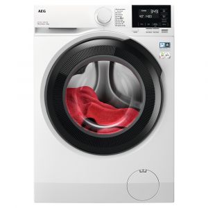 AEG LFR71864B 7000 Series ProSteam® 8kg 1600rpm Washing Machine in White with Black Door