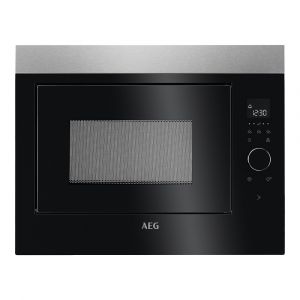 AEG MBE2658SEM Built In 26 Litre 900W Microwave Oven in Black and Stainless Steel