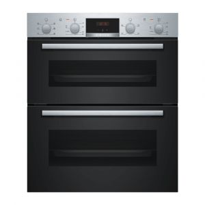 Bosch NBS113BR0B Serie 2 Built Under 3D HotAir Double Oven in Stainless Steel