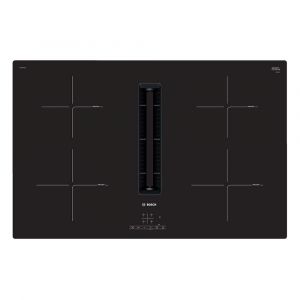 Bosch PIE811B15E Serie 4 80cm Induction Hob with Integrated Ventilation System in Black