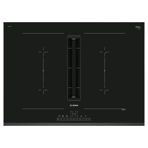 Bosch PVQ731F15E Serie 6 70cm Induction Hob with Integrated Ventilation System in Black