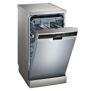Siemens SR23EI28ME iQ300 Freestanding Slimline Dishwasher in Stainless Steel