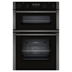 Neff U2ACM7HG0B N50 Built In CircoTherm® Pyrolytic Double Oven in Graphite