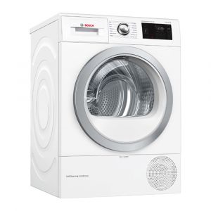 Bosch WTWH7660GB Freestanding 9kg Heat Pump Tumble Dryer in White
