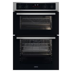 Zanussi ZKCNA7XN Series 40 Built In Air Fry Catalytic Double Oven in Stainless Steel