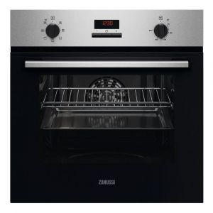 Zanussi ZOHXC2X2 Built In Aqua Clean Single Oven in Stainless Steel