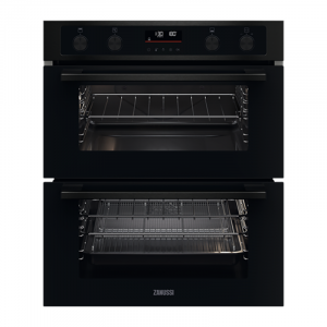 Zanussi ZPCNA7KN Series 40 Built Under Air Fry Catalytic Double Oven in Black