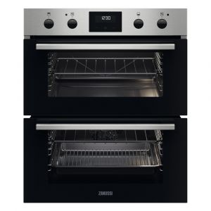 Zanussi ZPHNL3X1 Series 20 Built Under FanCook Double Oven in Stainless Steel