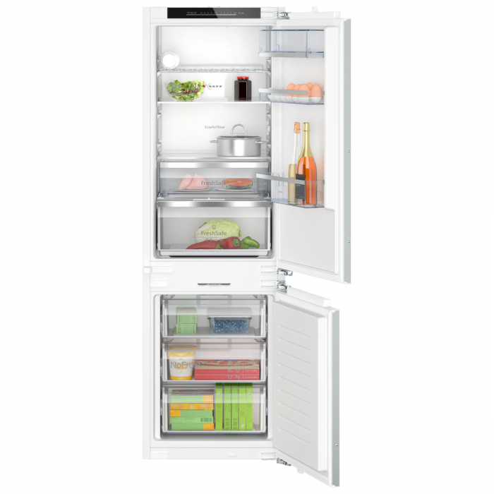 Fixed door integrated store fridge freezer